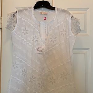 White linen tunic